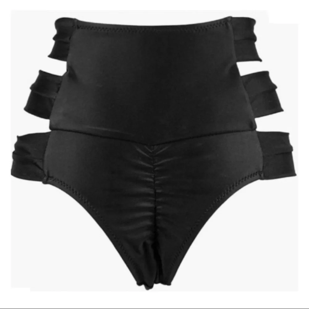 COCOSHIP Black Cutout One-Piece Brief